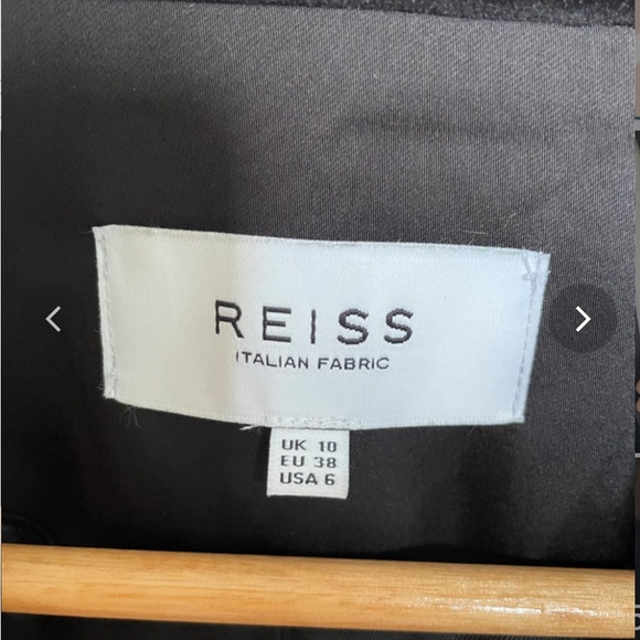 Reiss Opal Velvet Blazer Black Size 6 - Picture 10 of 11